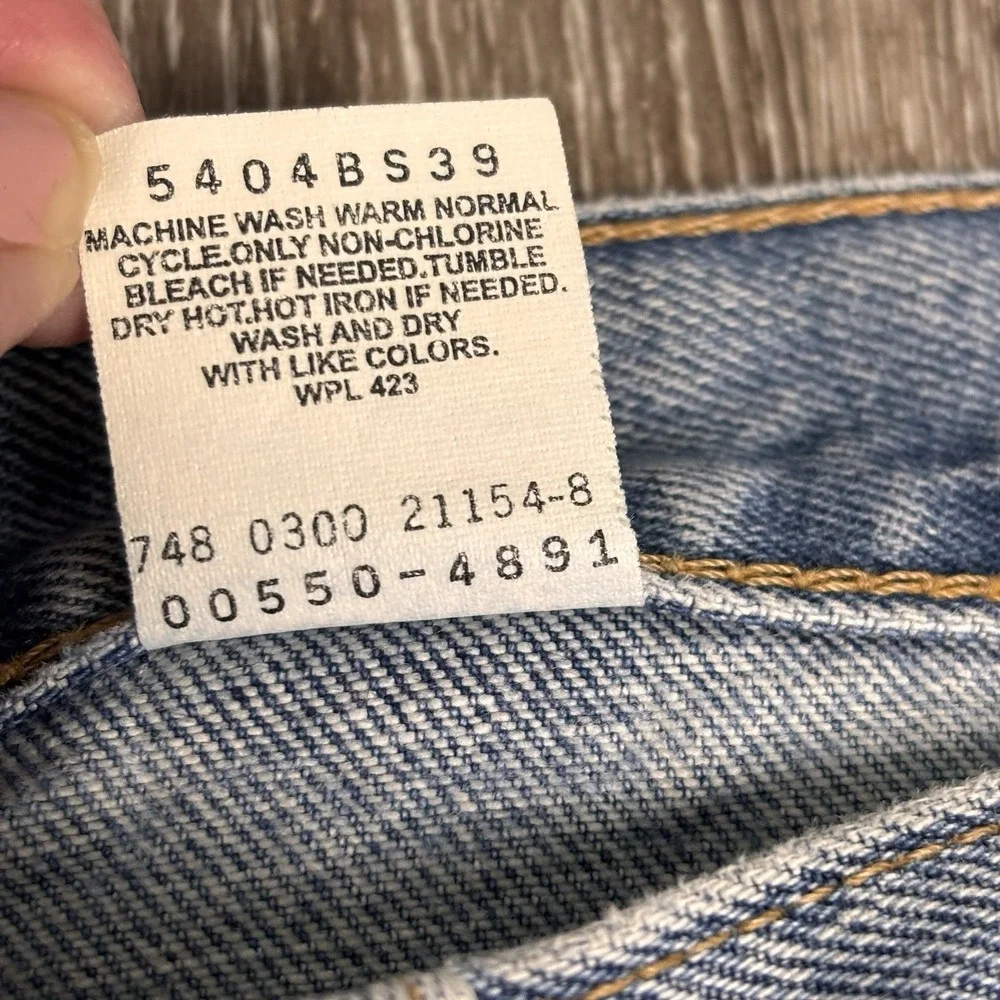 Levi's 550 Vtg 2000 Men's Jeans 34x34 (fits 32x34) Relaxed Lt Blue Stonewash Y2K